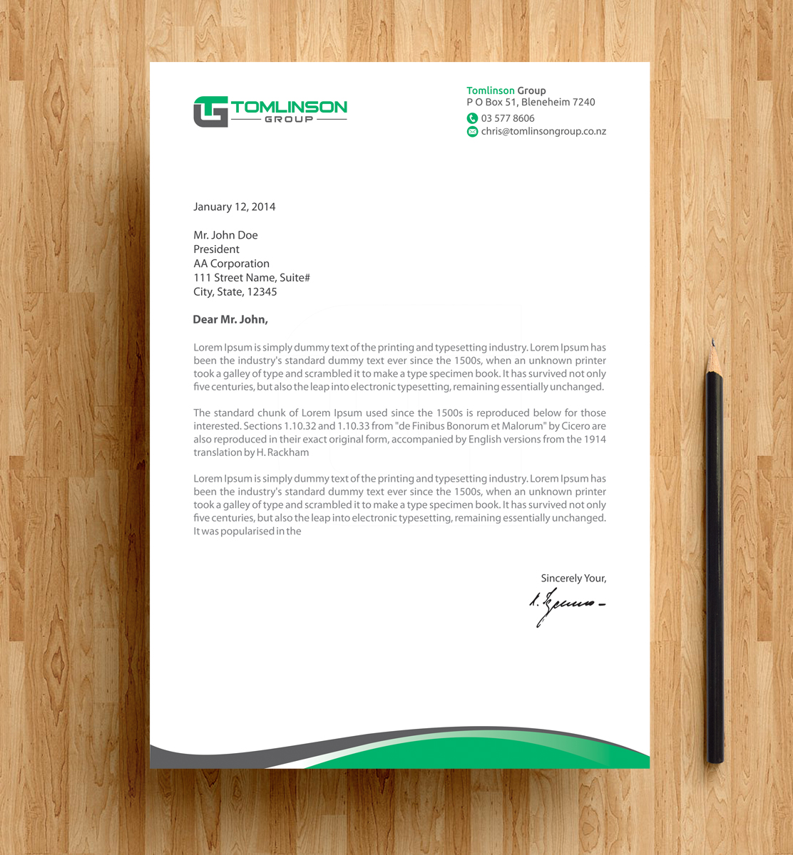 Design En-Tête par alpesh9520 pour Tomlinson Group | Design #18685778