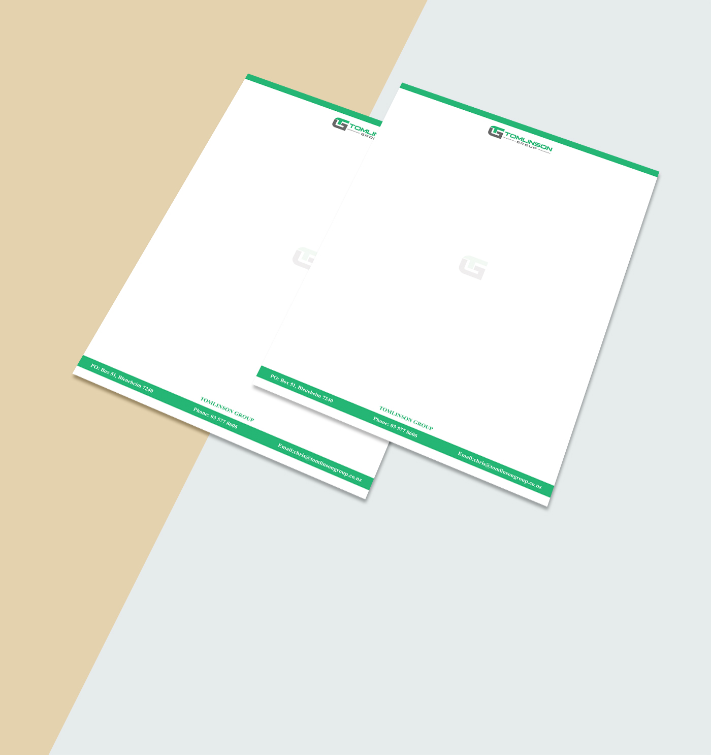 Letterhead Design by Hossain M. Rezwan for Tomlinson Group | Design #18671732