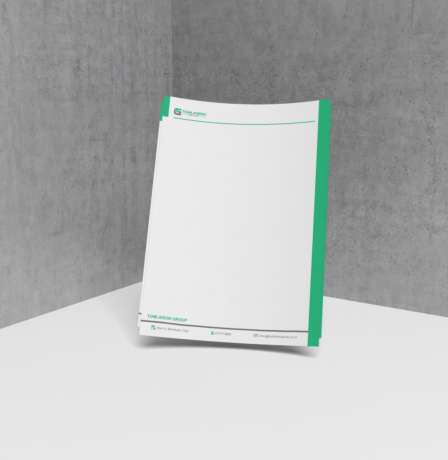Diseño de Membrete por Hossain M. Rezwan para Tomlinson Group | Diseño #18754179