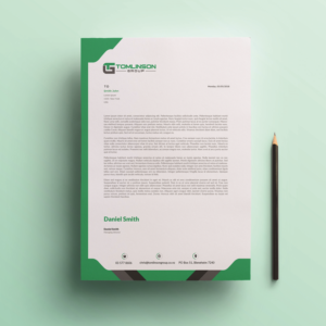 Letterhead design - Tomlinson Group | Briefkopf-Design von Mishuy