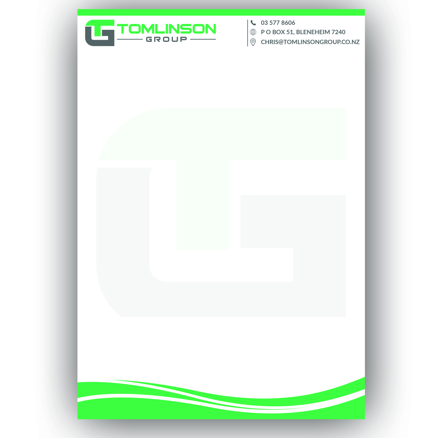 Design En-Tête par Kobita1 pour Tomlinson Group | Design #18697437