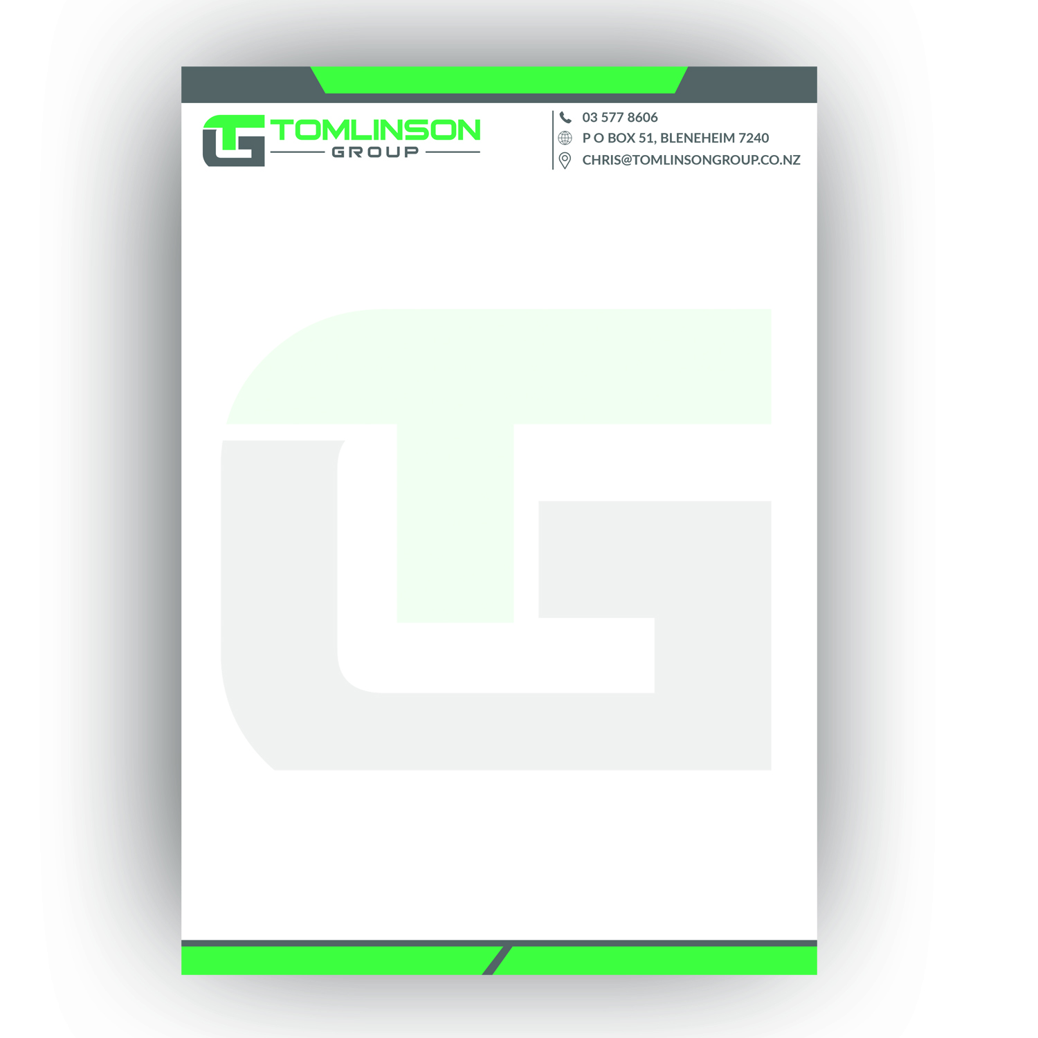 Letterhead Design by Kobita1 for Tomlinson Group | Design #18697443