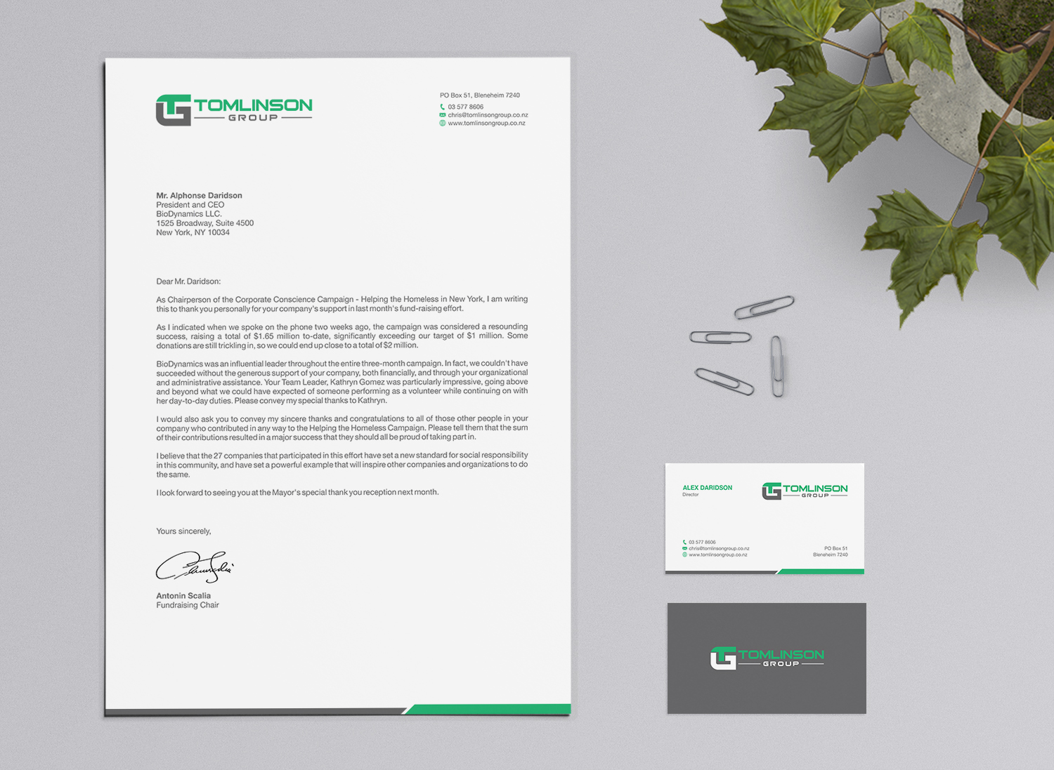 Briefkopf-Design von logodentity für Tomlinson Group | Design #18664369