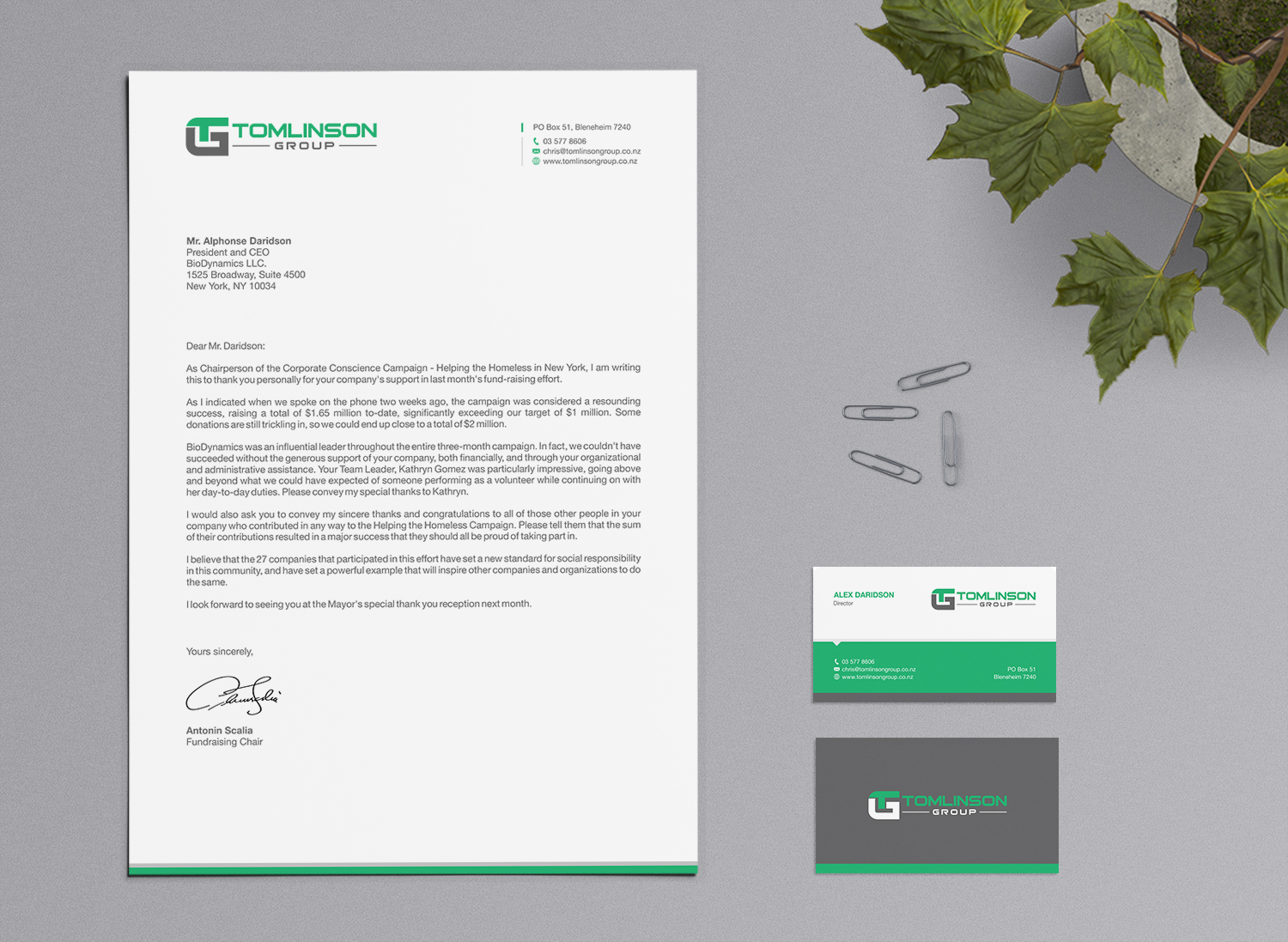 Briefkopf-Design von logodentity für Tomlinson Group | Design #18664885