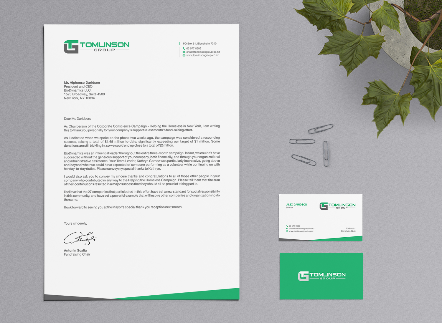 Briefkopf-Design von logodentity für Tomlinson Group | Design #18665592