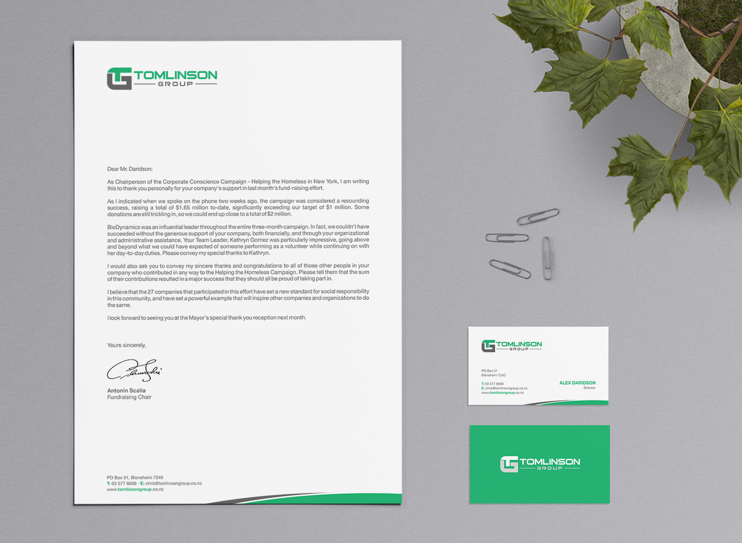 Letterhead Design by logodentity for Tomlinson Group | Design #18665692
