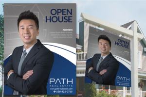 Real Estate Open House A Frame Sign | Diseño de Póster por EA5Designs
