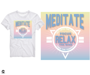 Modern Creative Meditation Tshirt design | T-Shirt-Design von lisa