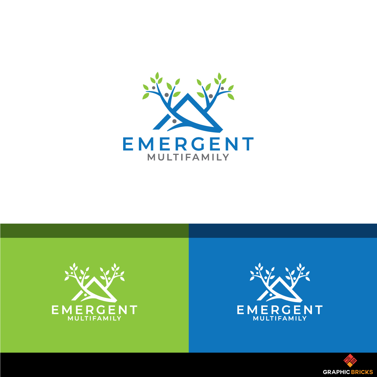 Logo Design by Graphic Bricks for Emergent Multifamily | Design #18911445