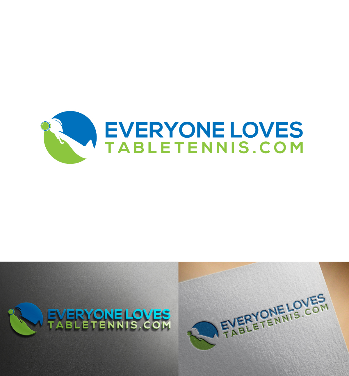 Logo-Design von imyounuspathan 2 für EveryoneLovesTableTennis.com | Design #18666632
