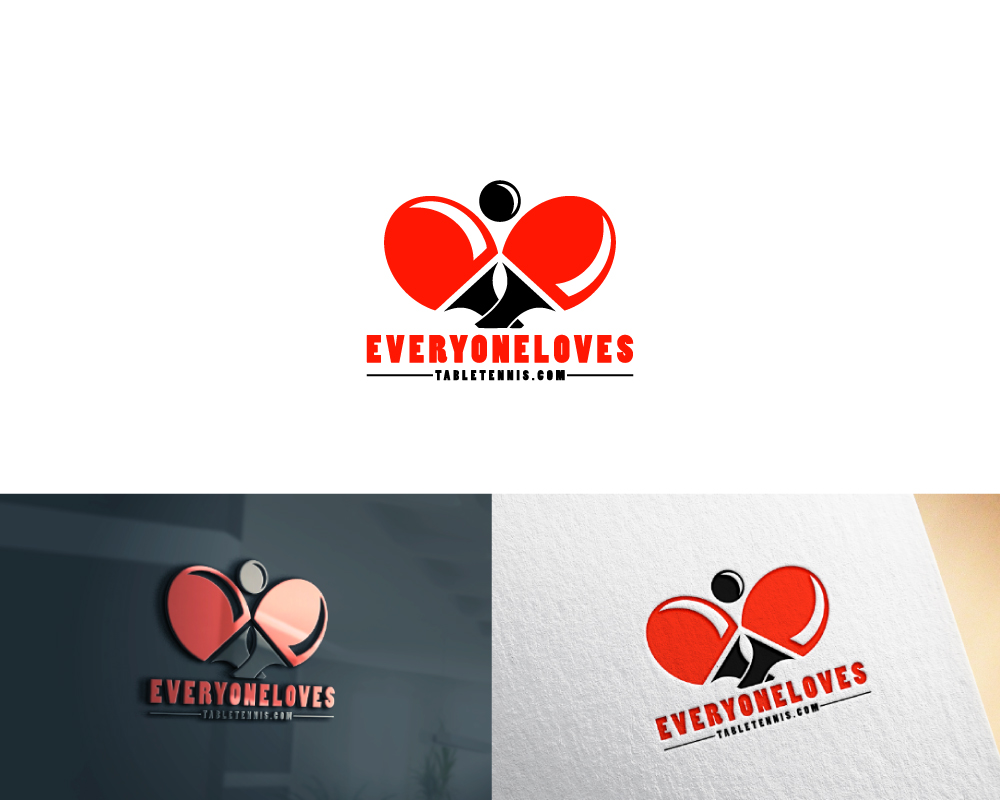 Logo Design by Partho 4 for EveryoneLovesTableTennis.com | Design #18668720