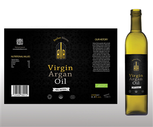 ARGAN OIL BOTTLE LABEL