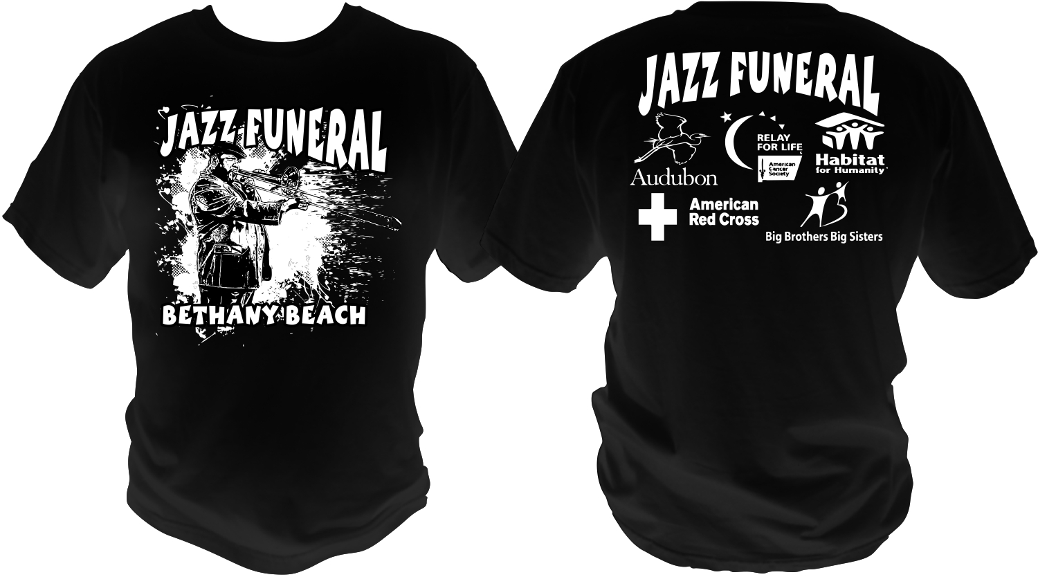 Diseño de Camiseta por bacujkov para BETHANY BEACH JAZZ FUNERAL | Diseño #18900713