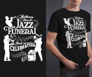 T-shirt Design by Mac Arvy for BETHANY BEACH JAZZ FUNERAL | Design: #18889893