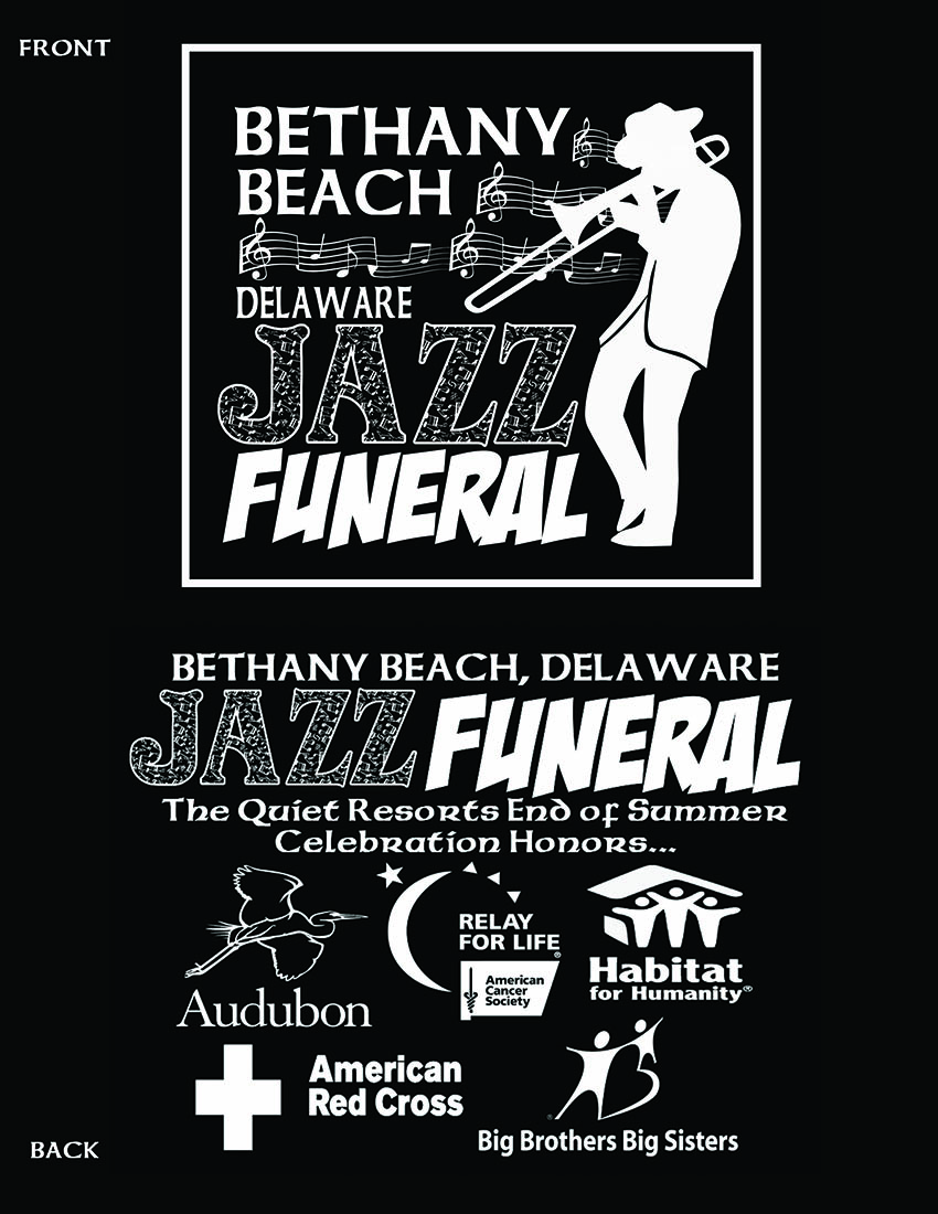 Design de T-shirt par NILDesigns pour BETHANY BEACH JAZZ FUNERAL | Design #18898803