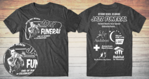 Bethany Beach Jazz Funeral T-shirt design | Design de T-shirt par db1404