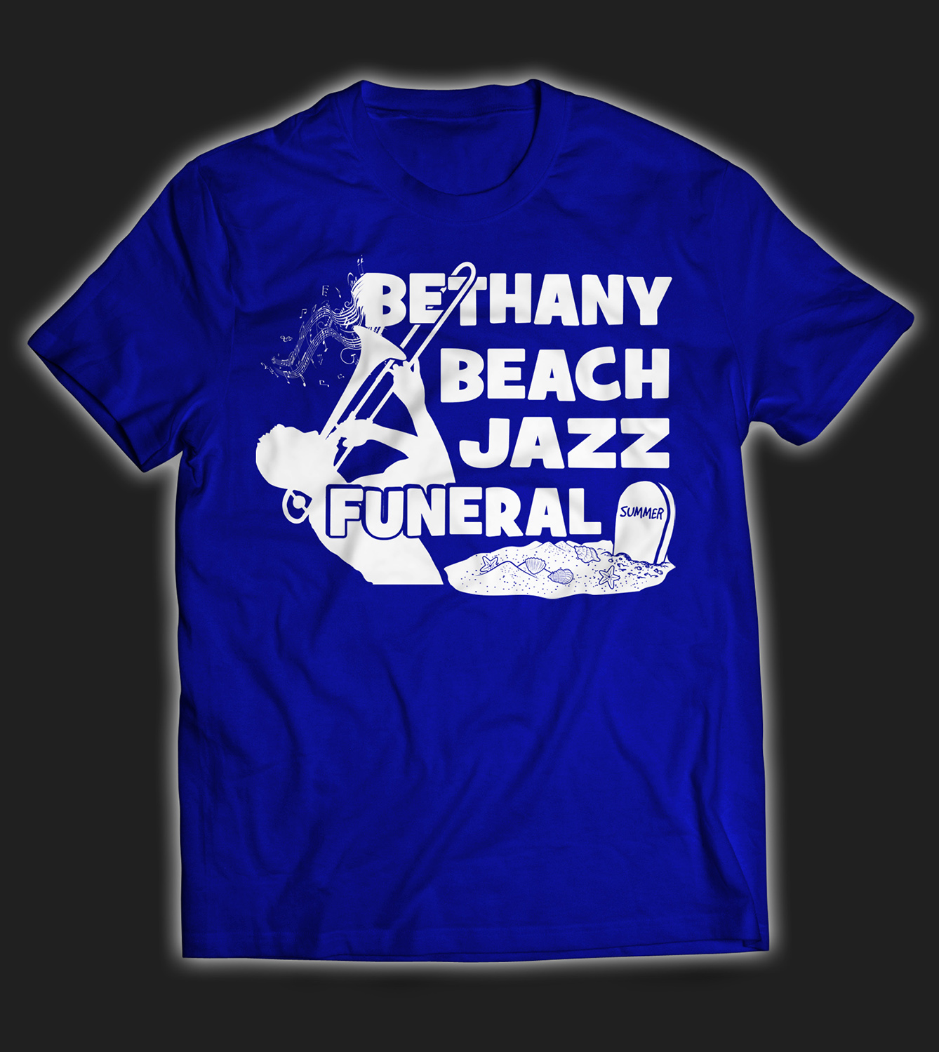 T-shirt Design by laza.milan78 for BETHANY BEACH JAZZ FUNERAL | Design #18837616