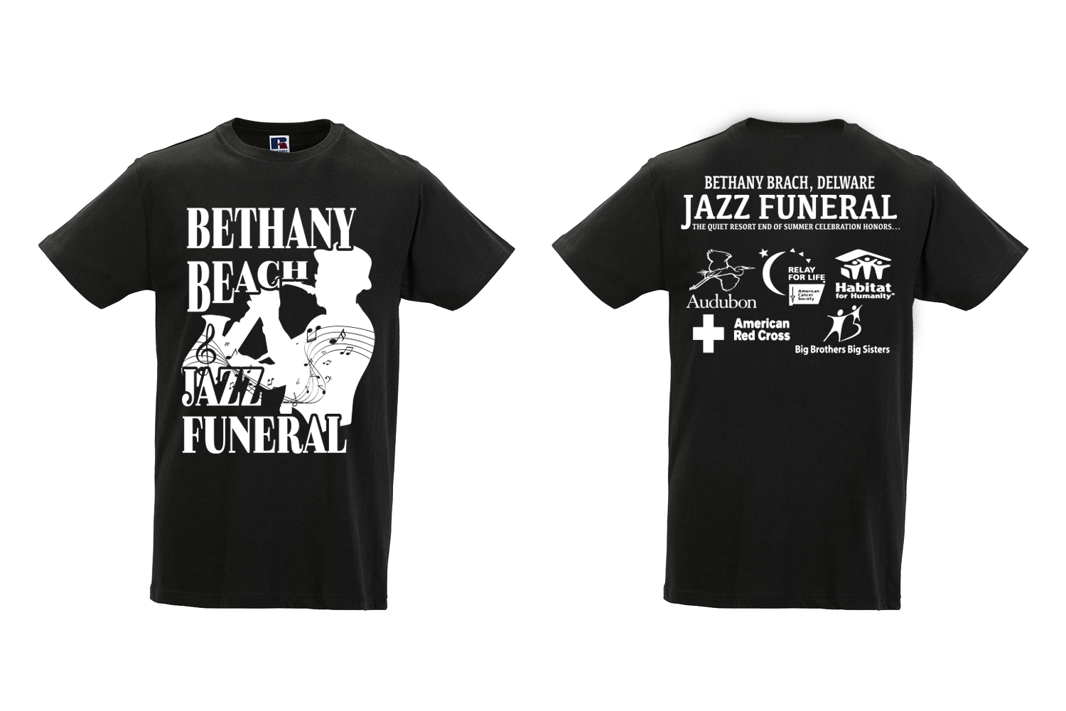 T-shirt Design by Marco987 for BETHANY BEACH JAZZ FUNERAL | Design #18882814