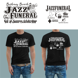 T-shirt Design by Suwaji Suwaji for BETHANY BEACH JAZZ FUNERAL | Design: #18854321