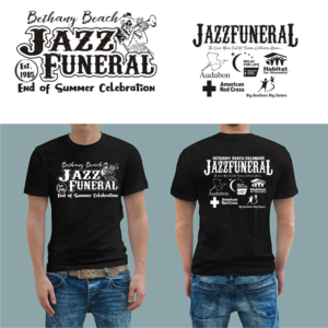 T-shirt Design by Suwaji Suwaji for BETHANY BEACH JAZZ FUNERAL | Design: #18854329