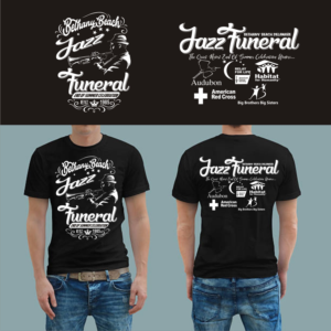 T-shirt Design by Suwaji Suwaji for BETHANY BEACH JAZZ FUNERAL | Design: #18857032