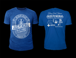 Bethany Beach Jazz Funeral T-shirt design | Diseño de Camiseta por D'Mono