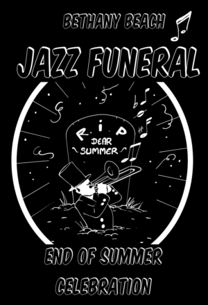 Design de T-shirt par Tomi Ax pour BETHANY BEACH JAZZ FUNERAL | Design : #18902584