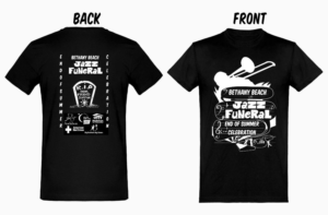 Bethany Beach Jazz Funeral T-shirt design | Diseño de Camiseta por Tomi Ax
