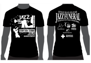 Design de T-shirt par k_coperation99 pour BETHANY BEACH JAZZ FUNERAL | Design : #18921076