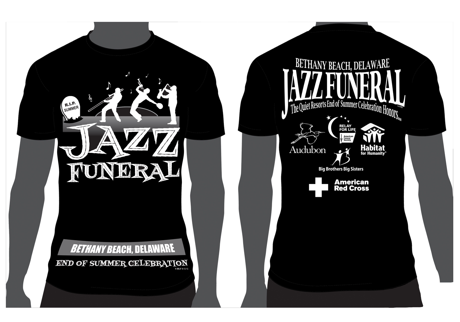 T-shirt Design by k_coperation99 for BETHANY BEACH JAZZ FUNERAL | Design #18921078