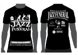 Design de T-shirt par k_coperation99 pour BETHANY BEACH JAZZ FUNERAL | Design : #18921078