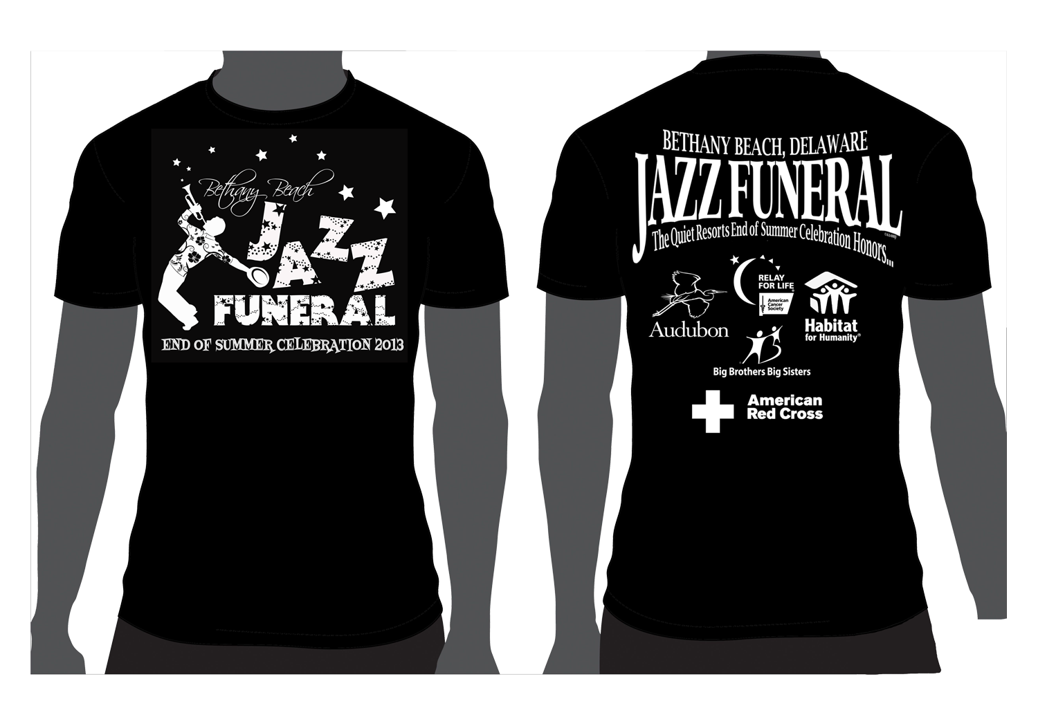 Diseño de Camiseta por k_coperation99 para BETHANY BEACH JAZZ FUNERAL | Diseño #18921079