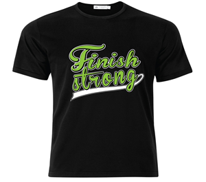Finish Strong Graphic T-shirt | Diseño de Camiseta por RalucaV