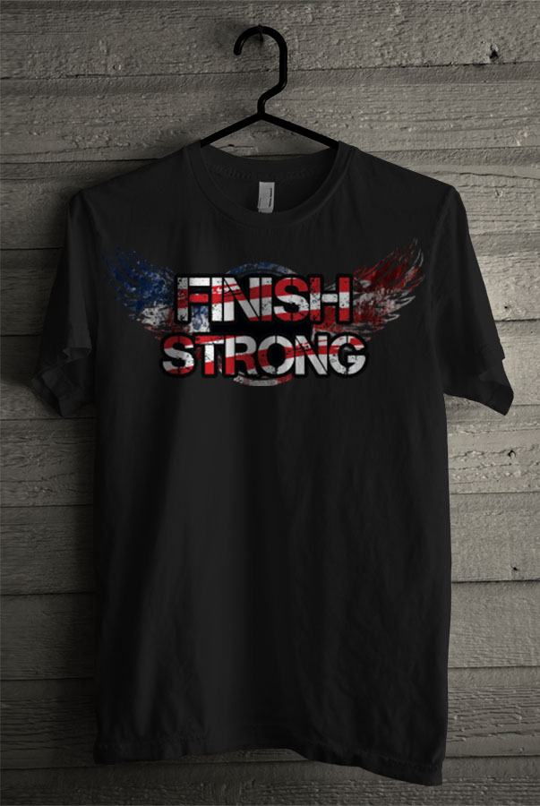 T-shirt Design by SIMRKS for Finish Strong | Design: #2923472