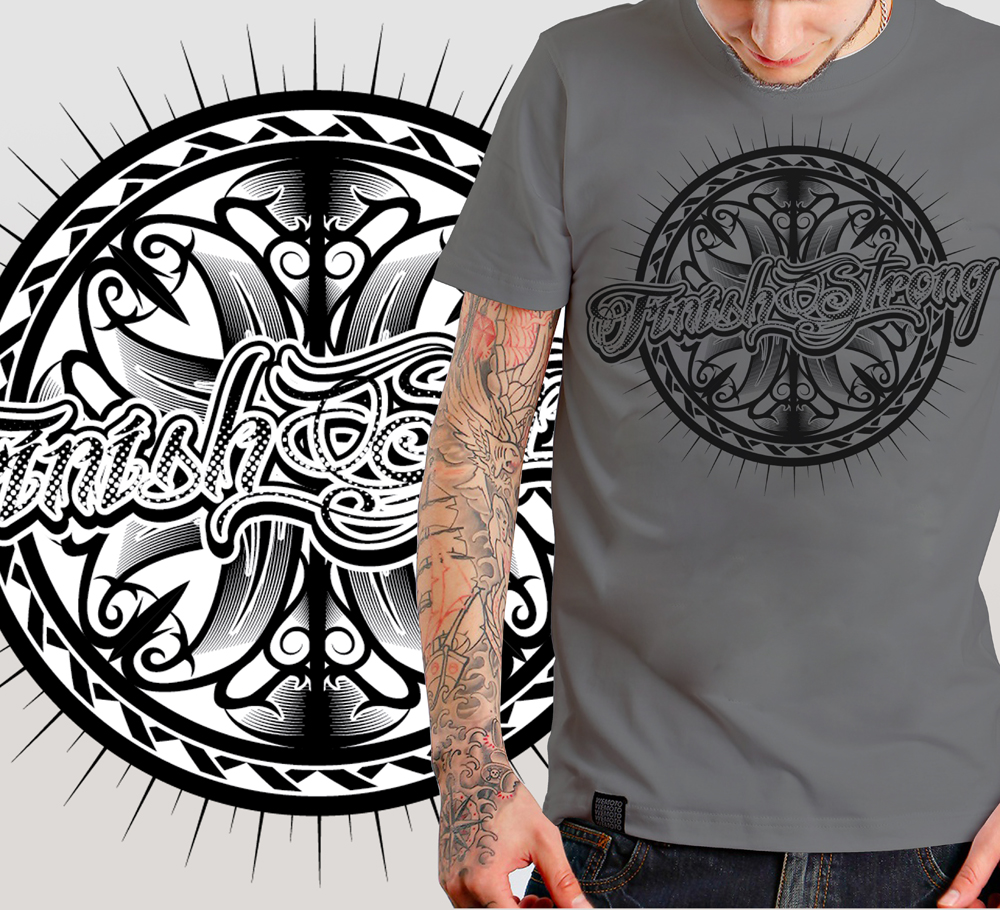 T-shirt Design by hery_krist for Finish Strong | Design #2865303
