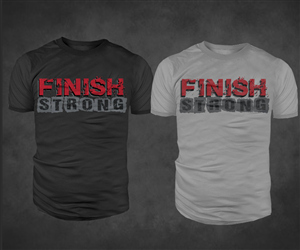 T-shirt Design by TRHZ for Finish Strong | Design: #2920099