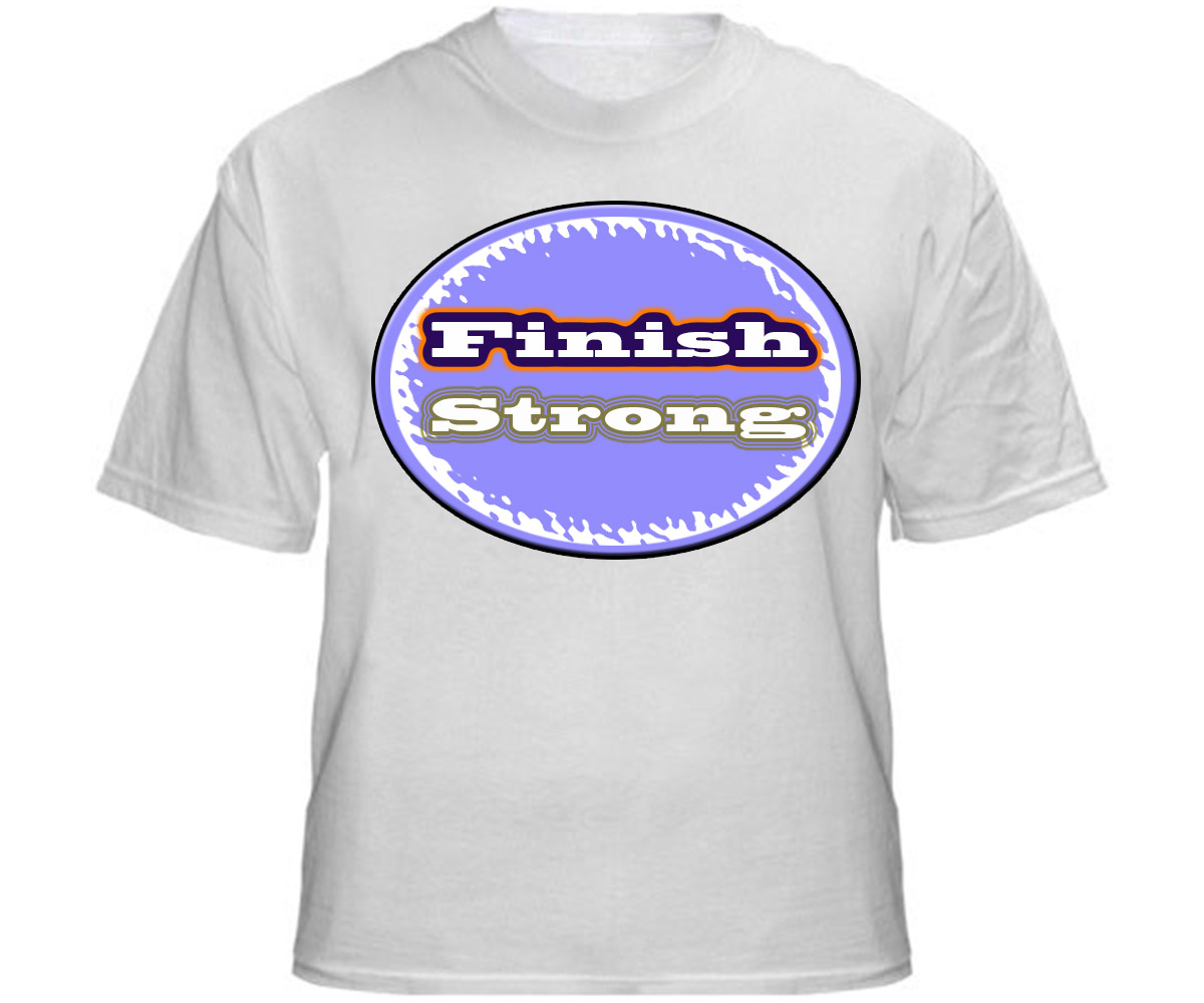 T-shirt Design by bluewindwork for Finish Strong | Design #2897557
