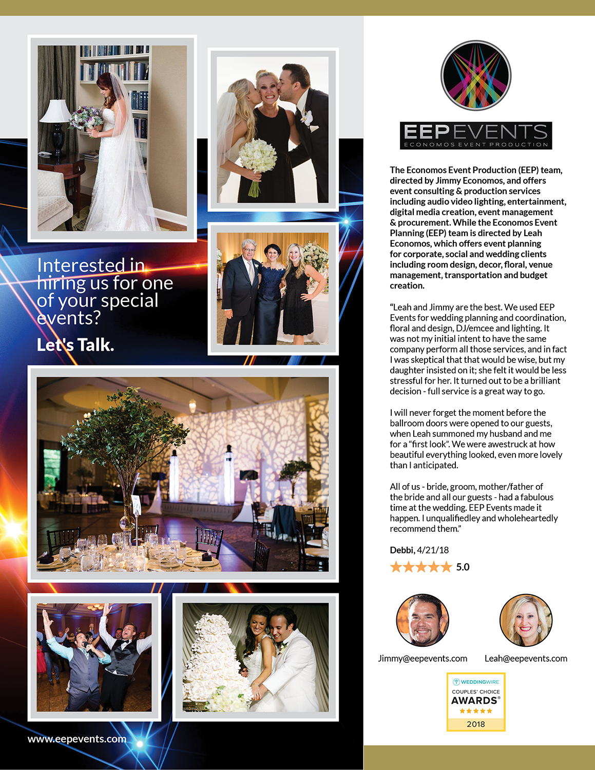 Print Design par DesignFive pour EEP Events LLC | Design #18682821