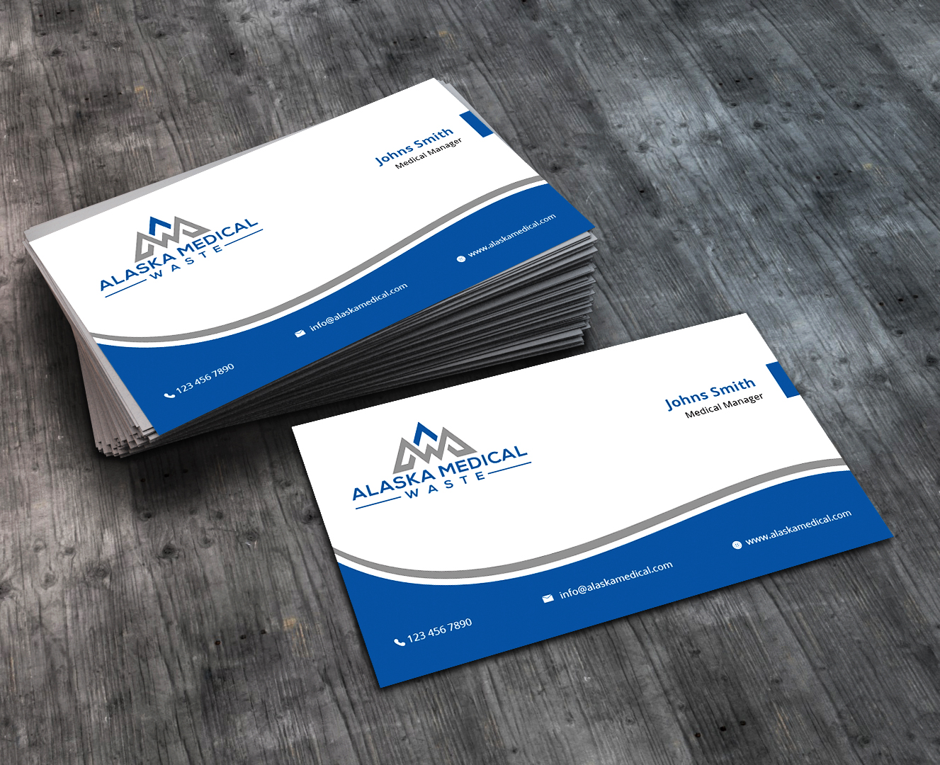 Business Card Design by AbyJohns for Alaska Medical Waste, LLC | Design #18673205
