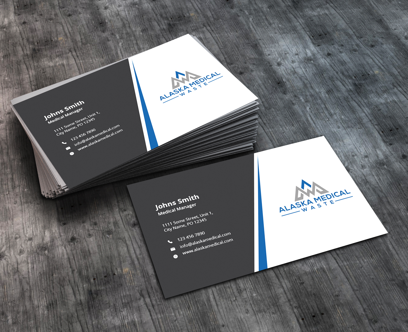 Business Card Design by AbyJohns for Alaska Medical Waste, LLC | Design #18673206
