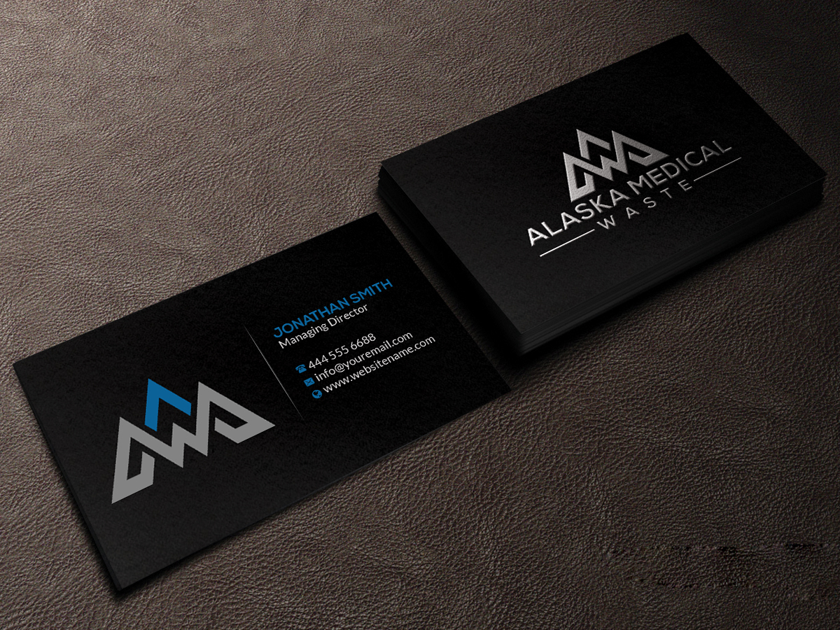 Business Card Design by Creations Box 2015 for Alaska Medical Waste, LLC | Design #18675948