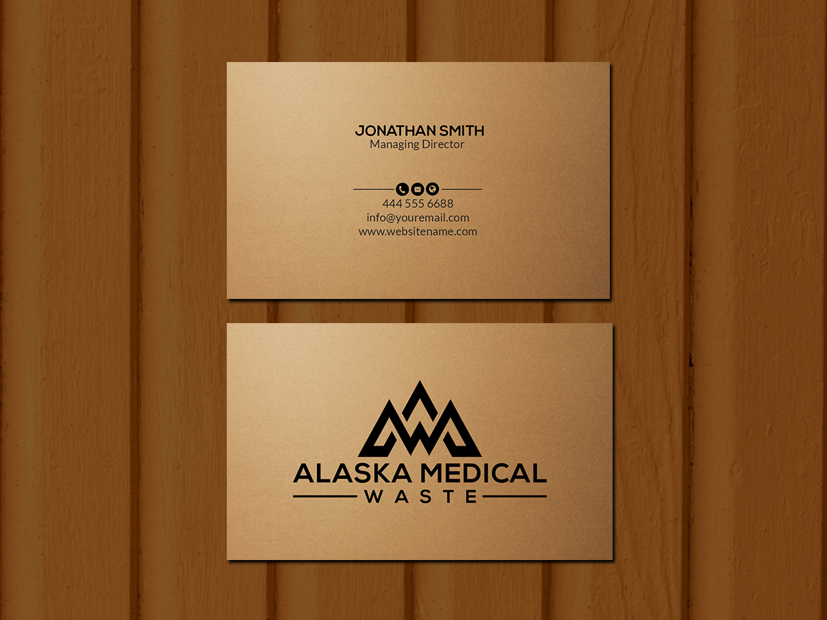 Business Card Design by Creations Box 2015 for Alaska Medical Waste, LLC | Design #18675951