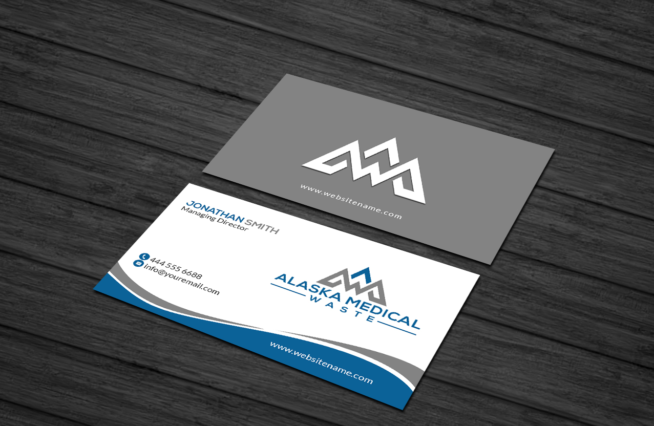 Business Card Design by Creations Box 2015 for Alaska Medical Waste, LLC | Design #18675955