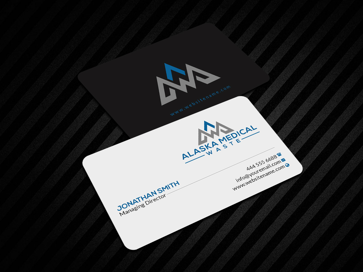 Business Card Design by Creations Box 2015 for Alaska Medical Waste, LLC | Design #18675956