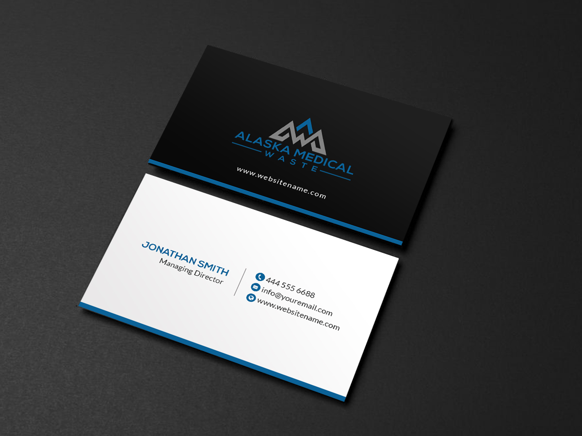 Business Card Design by Creations Box 2015 for Alaska Medical Waste, LLC | Design #18675958