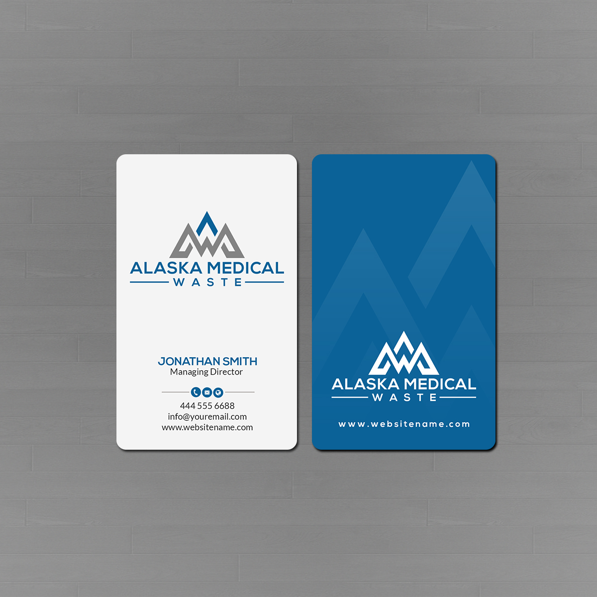 Business Card Design by Creations Box 2015 for Alaska Medical Waste, LLC | Design #18675962