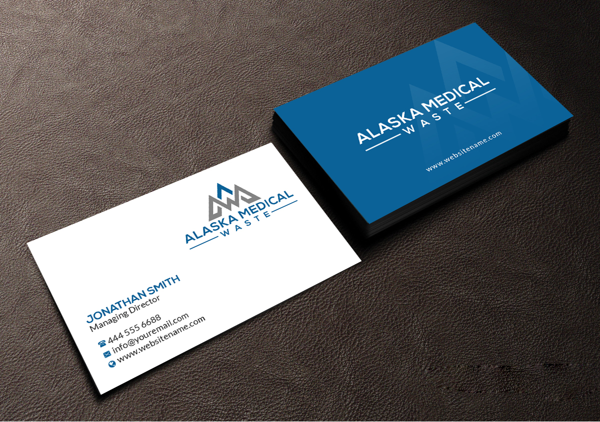 Business Card Design by Creations Box 2015 for Alaska Medical Waste, LLC | Design #18675963
