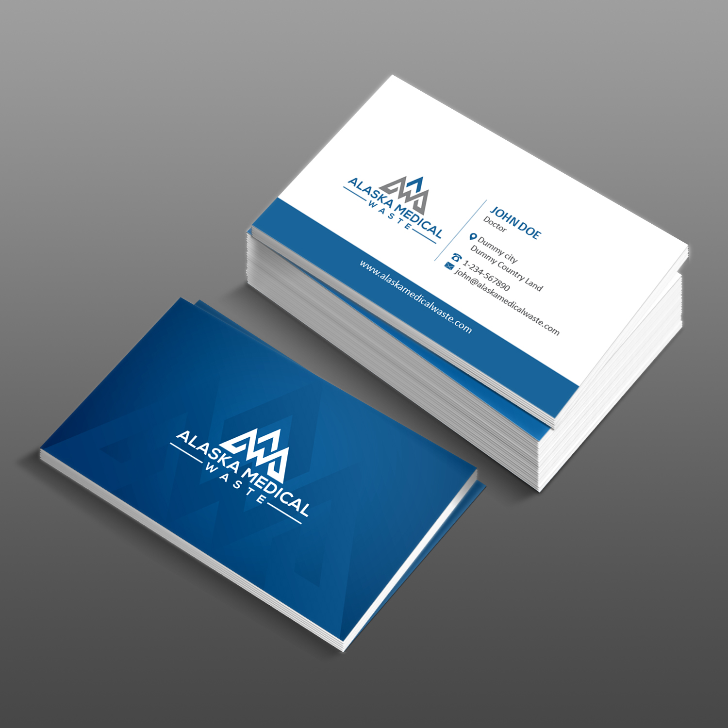 Business Card Design by Creative Jiniya for Alaska Medical Waste, LLC | Design #18666612