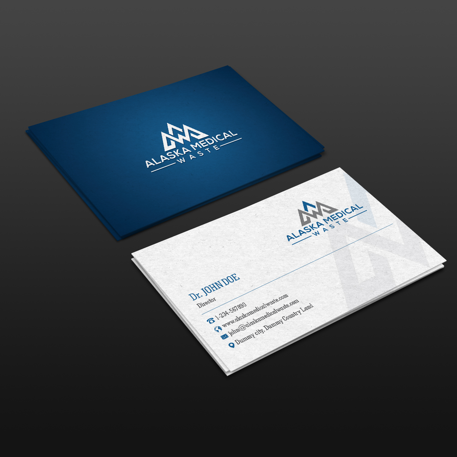 Business Card Design by Creative Jiniya for Alaska Medical Waste, LLC | Design #18666613