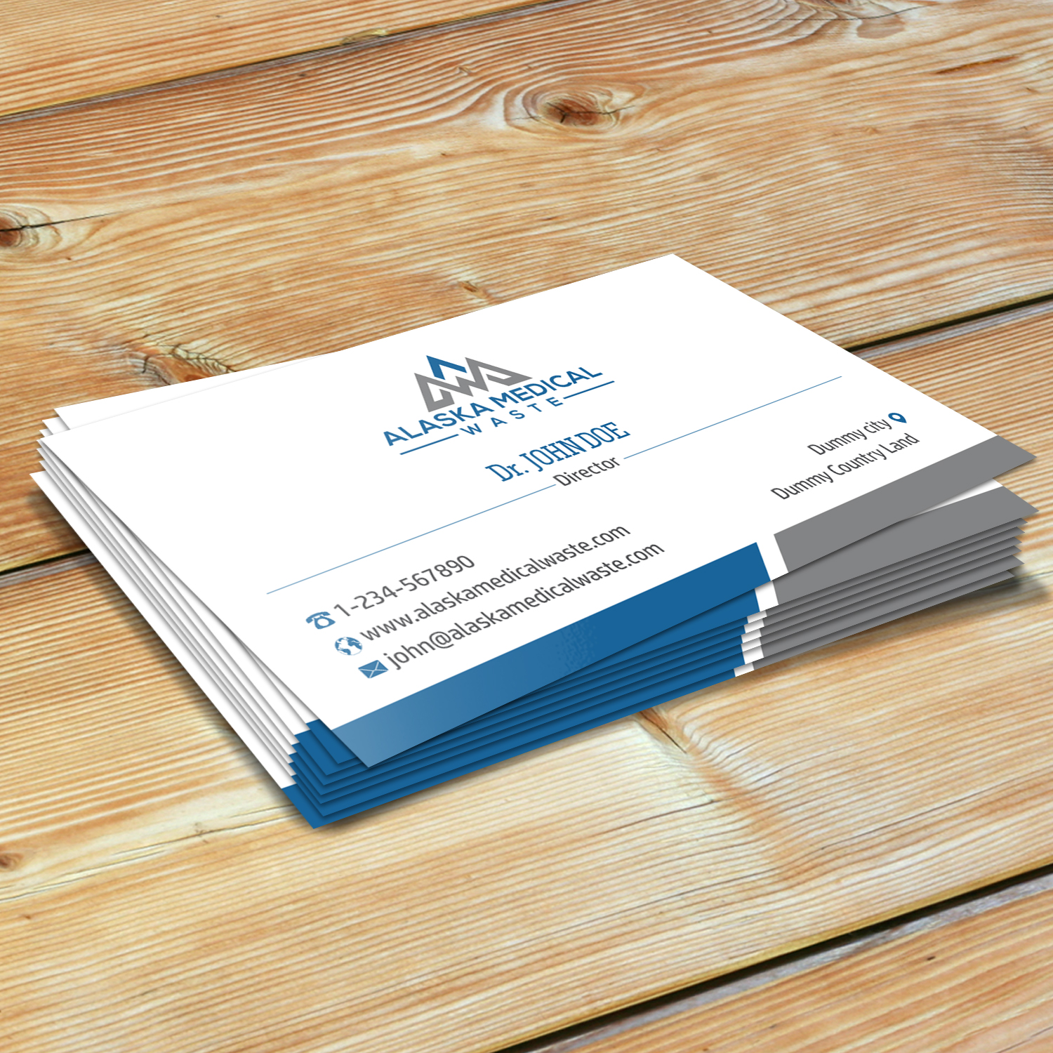 Business Card Design by Creative Jiniya for Alaska Medical Waste, LLC | Design #18666614